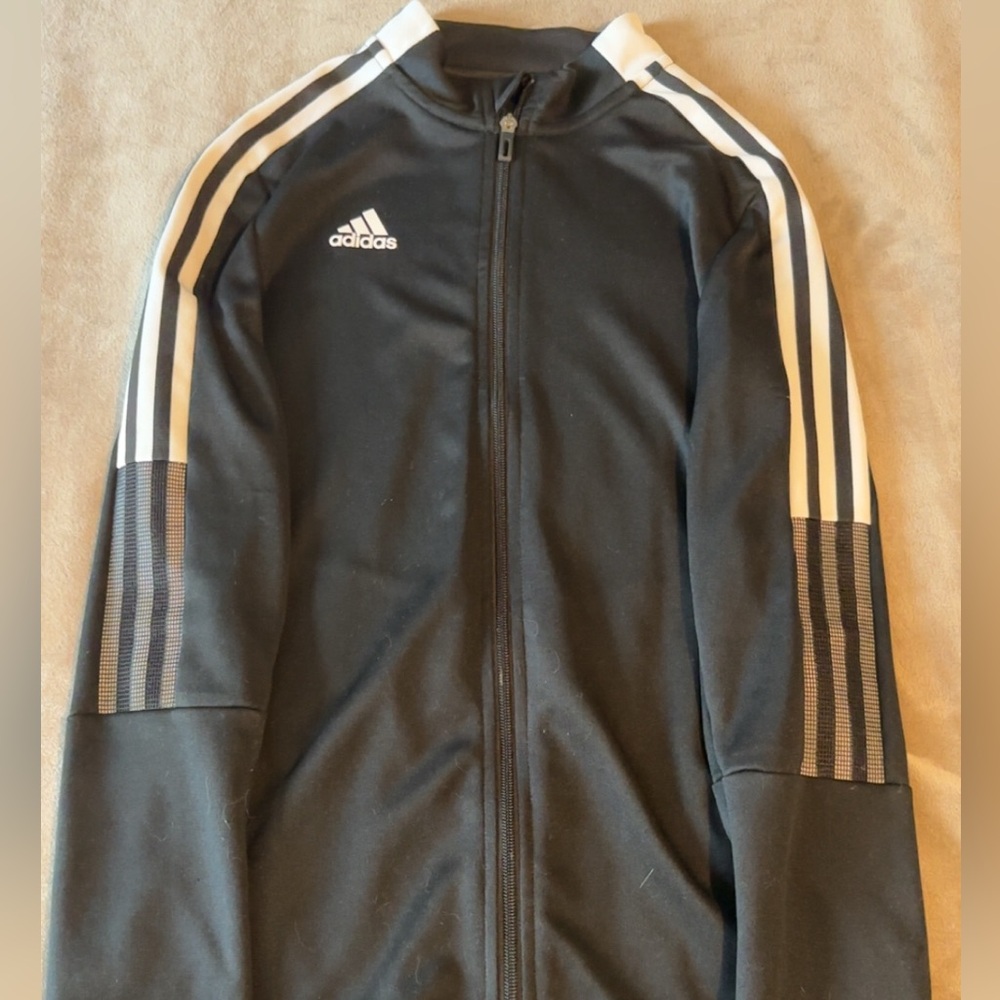 Women’s Nike Black and White Stripped Zip Up